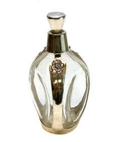 Mexican Casa Prieto Juarez 925 Sterling Silver 3-Pinched Sided Decanter