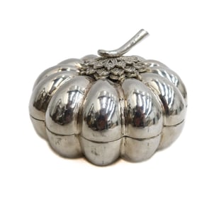 Cambodian T99 Silver Box Realistically Modeled after a Pumpkin