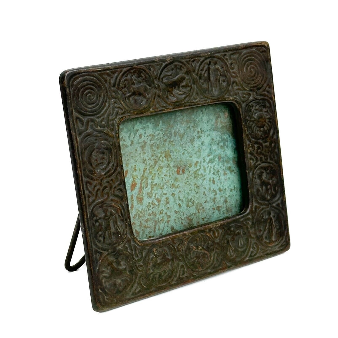 Tiffany Studios New York Bronze Photo Frame in Zodiac #943 (1 of 4)