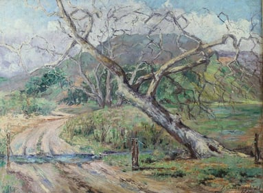 Frederic Crowninshield (America, 1845-1918) Oil Painting with Trees