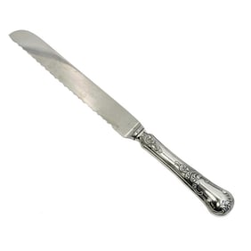 Buccellati Italian Sterling Silver Bread Knife in Quirinale Signed