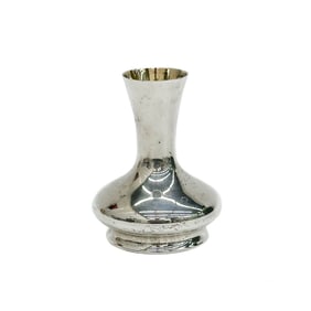 Bvlgari Italian Sterling Silver Miniature Vase