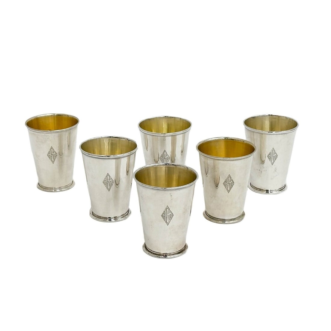 6 Georg Jensen American Sterling Silver Julep Cups (1 of 4)