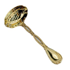 Emile Puiforcat France Vermeil Gilt Silver Gravy Ladle in Royal