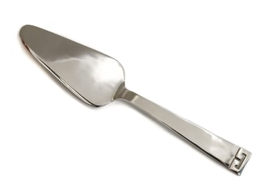 Allan Adler Sterling Silver  Hand Hammered Cake Server in Chinese Key Mid C