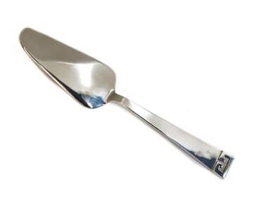 Allan Adler Sterling Silver  Hand Hammered Pastry Server in Chinese Key Mid C