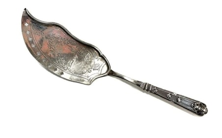 I.F. Steenberg Danish Silver Fish Server