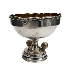Silver Footed Gold Wash Bowl