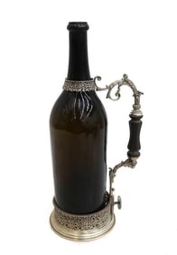 Castaudi & Gautero di Emanuelli & Pastore Italian 800 Silver Wine Holder c1950
