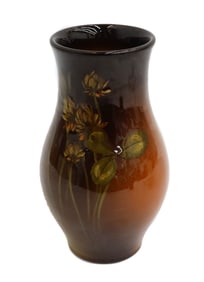 Rookwood Glazed Pottery Vase by Edith Regina Felton #843C, 1900. Flowers