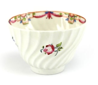 Royal Worcester Porcelain Fluted Cup