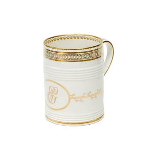 Royal Crown Derby England Gilt Porcelain Mug or Tankard c. 1815