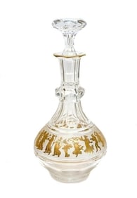 Val St Saint Lambert Liquor Decanter in Danse De Flore