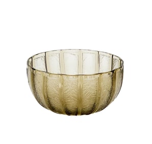 Daum Nancy France Art Glass Bowl Smokey Grey T