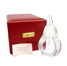 Steuben Art Glass Partridge in a Pear Tree Ornament Replacement Lloyd Atkins