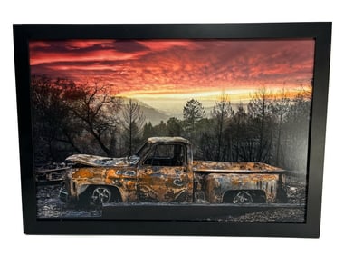 Scott Maddern (American 20th Century) Chromogenic Print Photograph Chevy Pickup