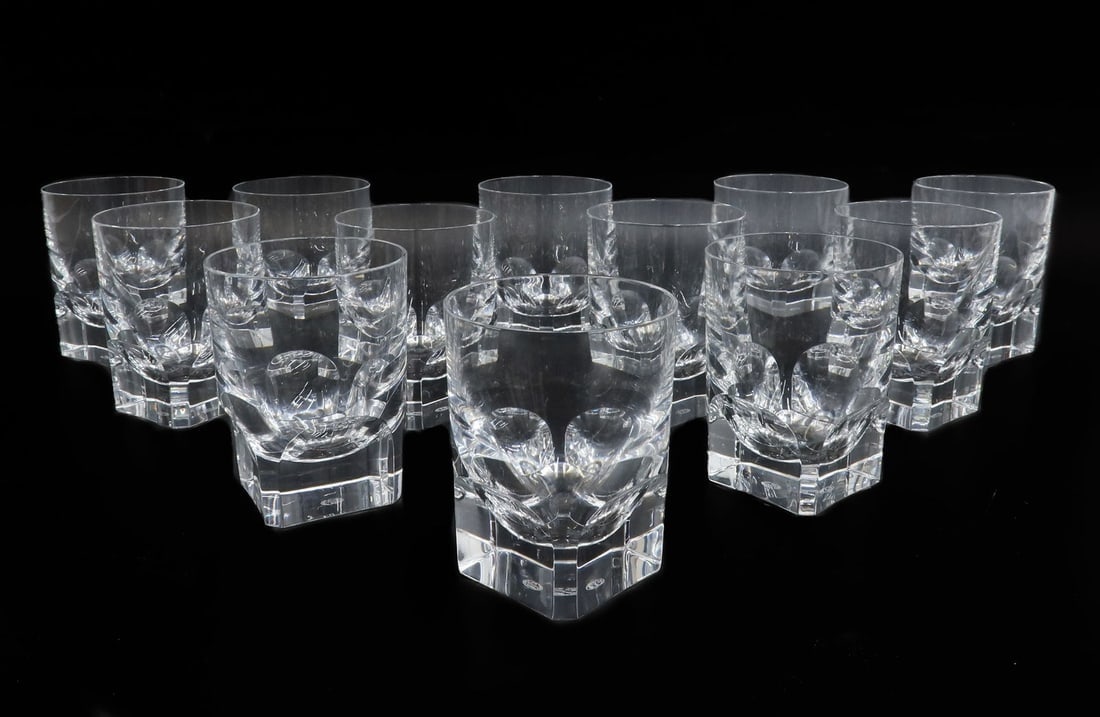 12 Baccarat France Cut Glass Old Fashioned Goblets in Mercure (1 of 14)