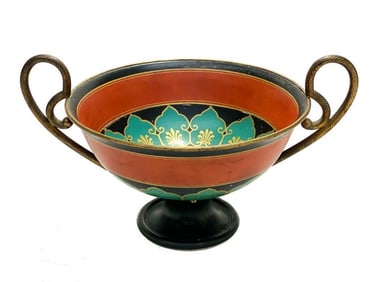 Manufacture De Sevres Etruscan Coupe With Gilt Bronze Twin Handles, 1848