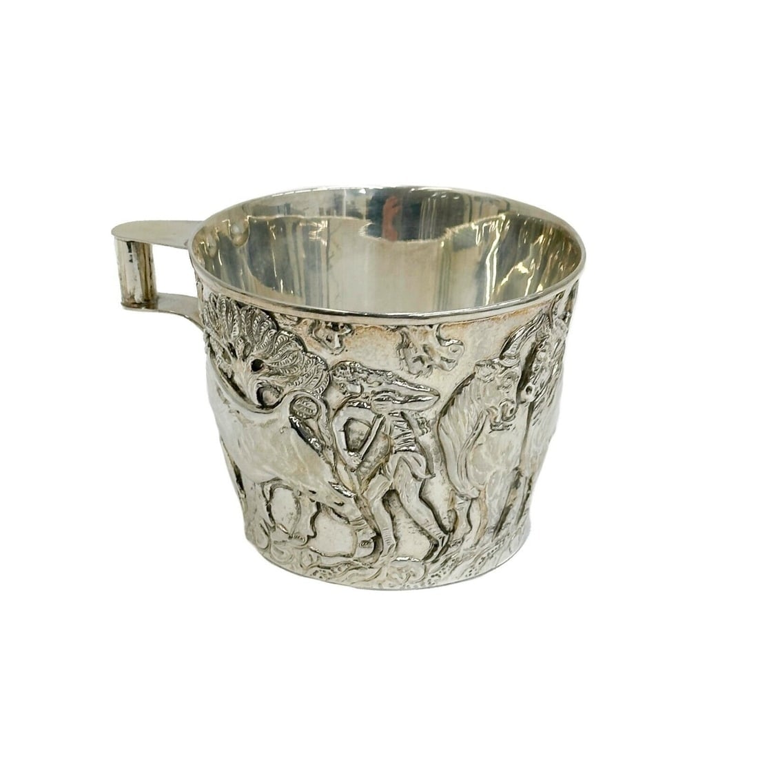Lalaounis Sterling Silver Greek Vapheio Cup Bulls Signed (1 of 6)