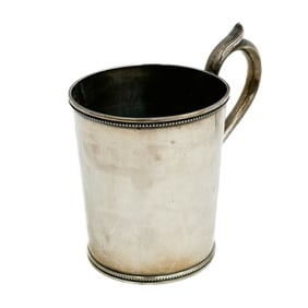 Gorham Coin Silver Mug or Cup Retailed by Talbot circa 1855