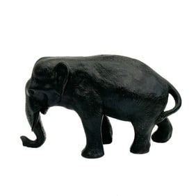 Japanese Bronze Okimono Sculpture Elephant Meiji period