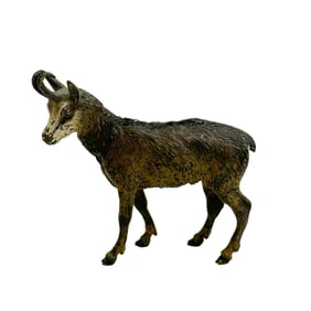 Austrian Cold Painted Bronze Young Caribou Figurine circa 1900