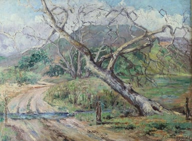 Frederic Crowninshield (America, 1845-1918) Oil Painting with Trees
