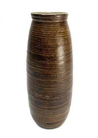 Modernist Ceramic Swirled Vase