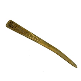 Tiffany Studios Gilt Bronze Letter Opener #1249 in Ninth 9th Century Pattern