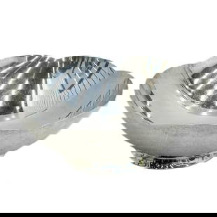 Tiffany & Co Makers Sterling Silver Scalloped Bowl #23843: Tiffany & Co Makers Sterling Silver Scalloped Bowl. Underside marked Tiffany & Co. Makers Sterling 23843 Weight: Approx. 19.5 ozt Measurements: Approx. 8.825 inches diameter x 3.125 inches Condition: