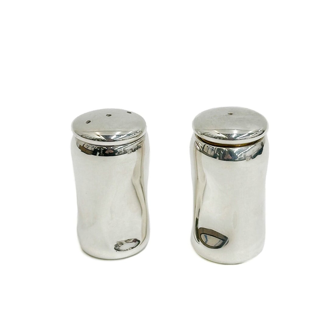 Pair Elsa Peretti Tiffany & Co Sterling Silver Salt & Pepper Shakers Thumbprint (1 of 4)