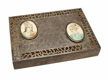 Middle Eastern Sterling Silver Pierced Potpourri Box