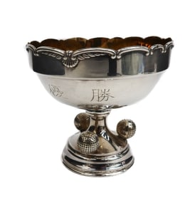 Silver Footed Gold Wash Bowl
