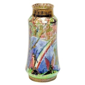 Wedgwood England Fairyland Lustre Porcelain Vase Rainbow