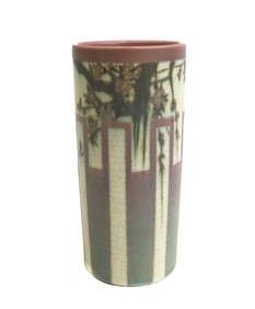Rookwood Vellum Porcelain Vase by Edward Hurley, 1914 #1124 V