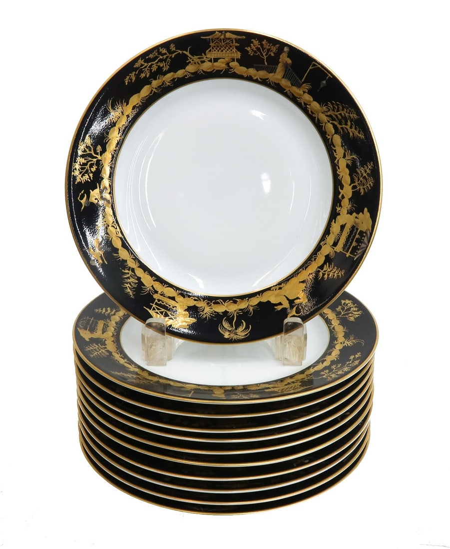 11 Tiffany & Co Le Tallec Paris Porcelain Dessert Plates in Nuits de Chine (1 of 9)