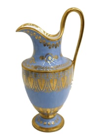Manufacture de Sevres Pitcher Pot a Eau Grec Blue Agate Chateau Compiegne 1831