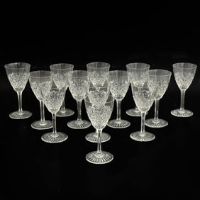 12 + 1 Baccarat France Cut Glass Sherry Wine Glasses in Bellinzona