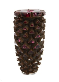Michael M. Glancy (American 20th C) Ruby Triskelion in Bean's Scale Sculpture