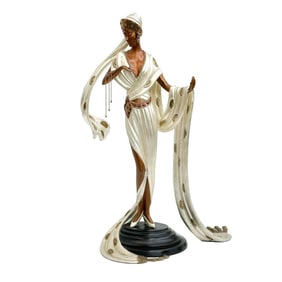 Erte Romain de Tirtoff Gilt Bronze Sculpture Scheherazade Ltd Ed/500
