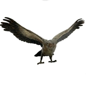 Franz Bergman Geschutzt Austrian Cold Painted Hawk Bird of Prey Sculpture