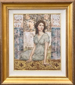 Francois Fressinier (French b.1968) Oil on Canvas, "Serene" 2003 Signed Framed