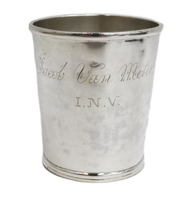 Important Virginia Coin Silver Julep Cup by William L. Campbell
