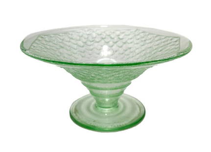 Daum Nancy Art Deco Green Glass Vase: Daum Nancy Art Deco green glass vase. Acid etched and partially frosted. Polished pontil to underside with etched Daum Nancy mark. 2nd quarter 20th Century. Weight Approx., 1 lbs Measures Approx., 7.5