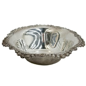 Tiffany & Co Makers Sterling Silver Pierced Bowl #13780F circa 1930