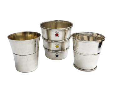 Group of 3 Sterling Silver Tiffany Gorham and Wallace Jigger Shot Cups