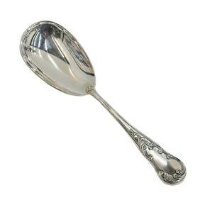Buccellati Italian Sterling Silver Large Solid Serving Spoon in Quirinale