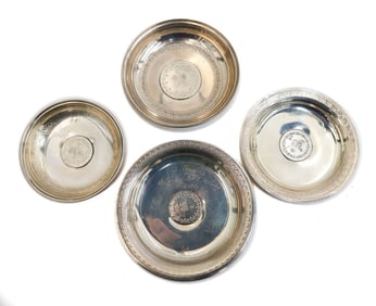 4 800 Silver Persian Medallion Dishes