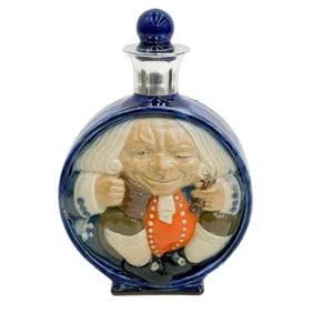 Doulton Lambeth Porcelain Asprey Silver Toby Philpot The Best is Not too Good