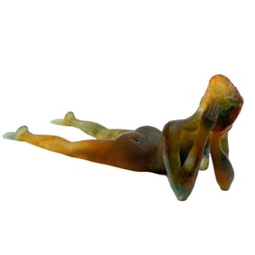 Daum Pate de Verre Art Glass Sculpture After Love Sylvie Lasseigne Ltd Ed/375
